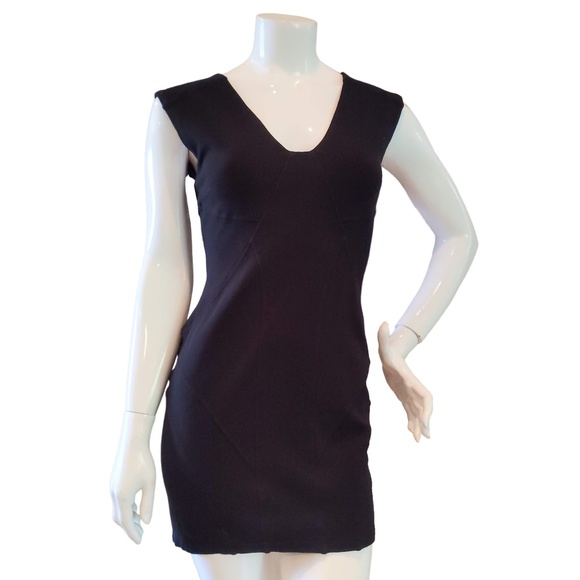 Aritzia Talula Black Sleeveless Bodycon Mini Dress - Picture 3 of 10